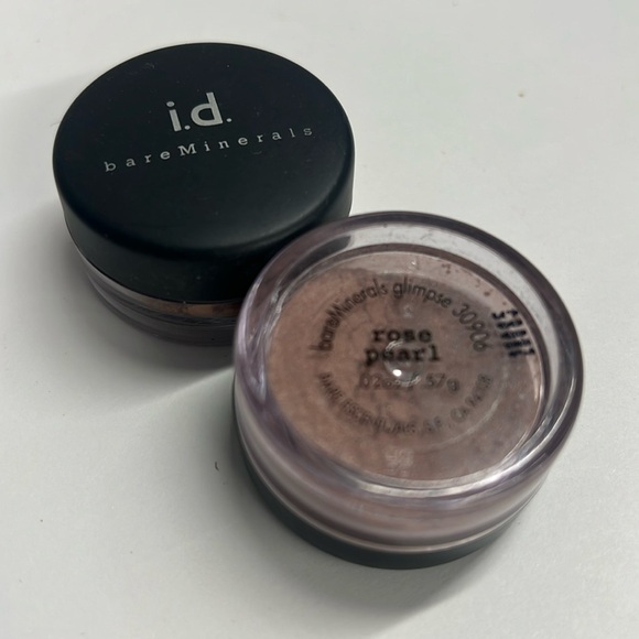 I.d. bareMinerals Rose Pearl Loose Eyeshadow Pot 0.02oz - Picture 1 of 2